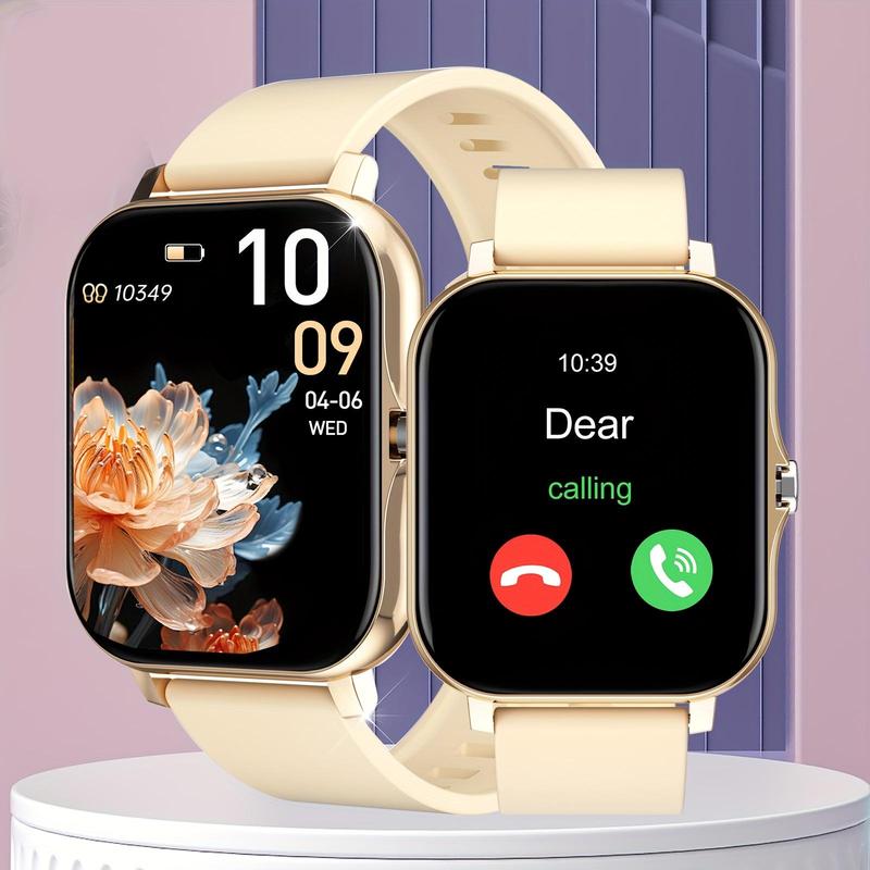 Multifunctional Smart Watch, Fashion Digital Silicone Band Watch with Wireless Calling Dialing & APP Notifications & Music Control