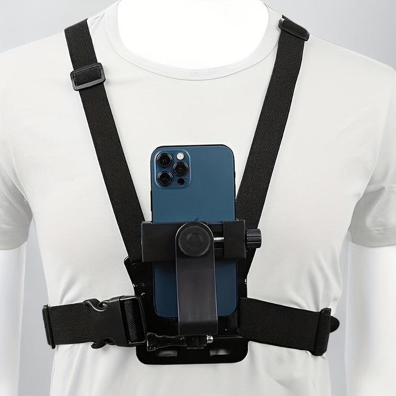 GoPro Chest Harness Holder body chest cp holde chest cellphone holder Mobile Phone Chest Strap Mount Accessory Silicone Adjustable