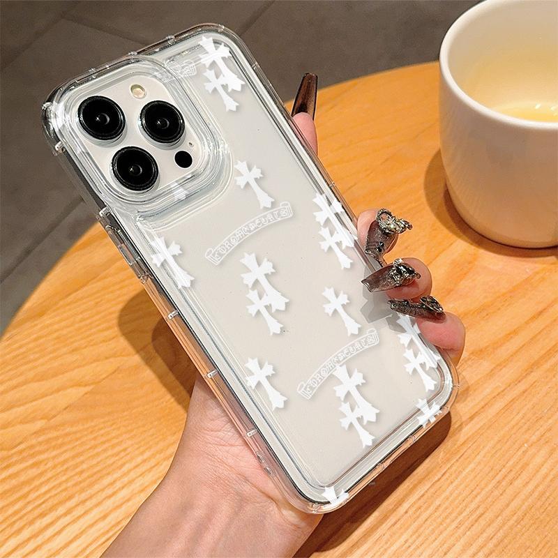 Cross Pattern Phone Case, Anti-drop Decorative Phone Protector Cover, Phone Accessories Compatible with iPhone 11 12 13 14 15 Pro Max