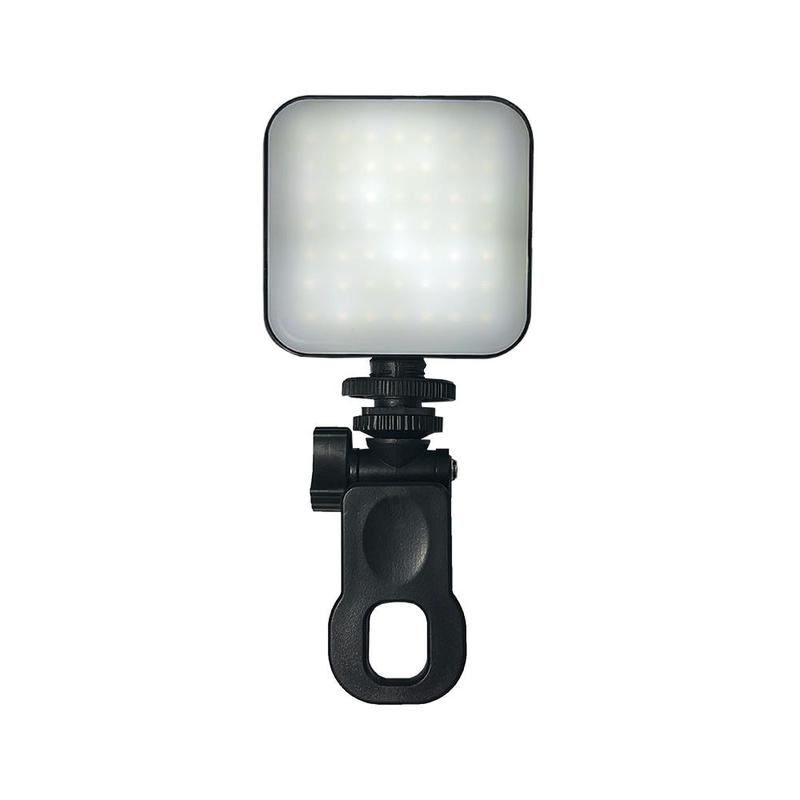 Square Fill Light with Clip & USB Charging Cable, 10-level Adjustment Brightness Selfie Light, Professional Camera Fill Light