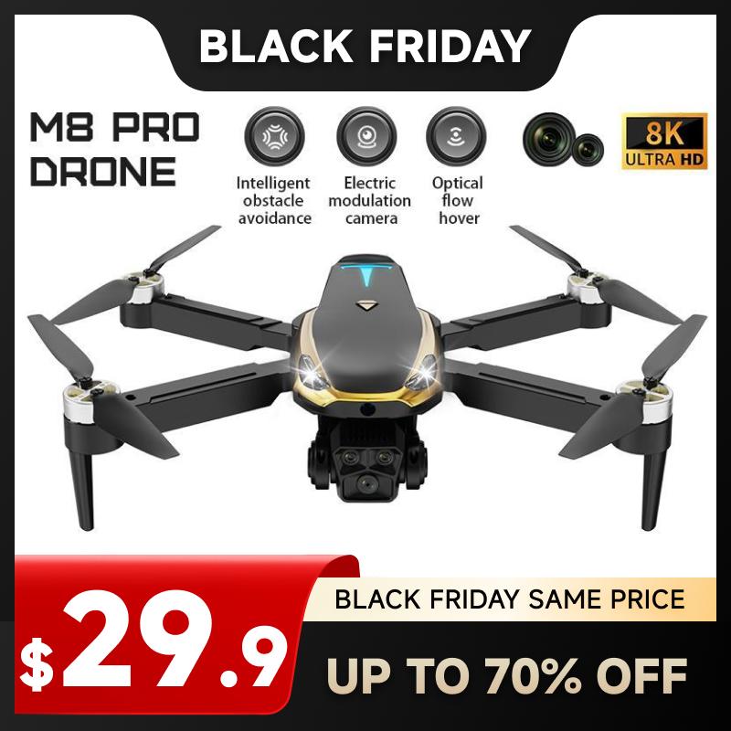 「Cyber Monday Surprise Deal」Fabe M8 Drone -2batteriesLongEndurance，Optical flow,HD Dual Camera, Accessories Gravity Sensor Control, 360 Degree Roll 50x Focus HD Pixels, Easy to Operate for Beginners, Aerial Vehicle for Social Sharing,  Kids Holiday Gift