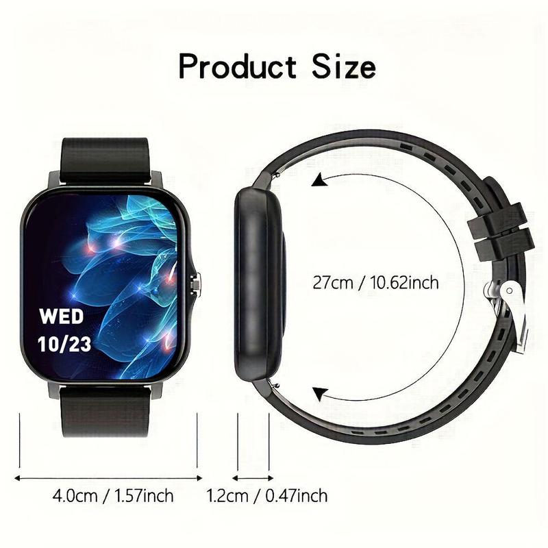 Multifunctional Smart Watch, Fashion Digital Silicone Band Watch with Wireless Calling Dialing & APP Notifications & Music Control