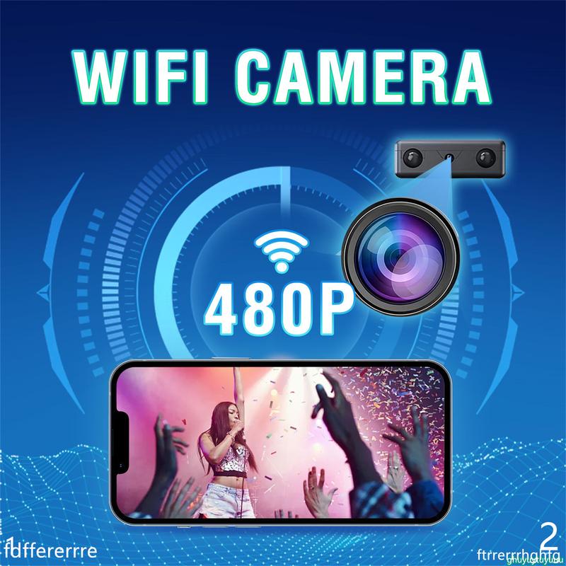 Wireless WiFi Camera with Motion Detection - 480P  2.4GHz  Android Compatible - Perfect Valentine's Day Gift for Indoor Outdoor Surveillance