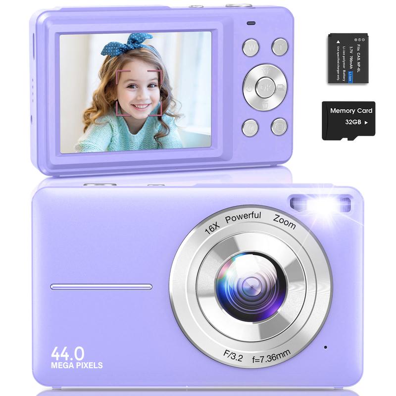 Digital Camera, FHD 1080P Camera, Digital Point and Shoot Camera with 16X Zoom Anti Shake,Suitable for teenagers and beginners