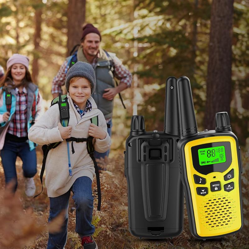 Walkie Talkies,Long Rang Walkie Talkies with 22 FRS Channels,Walkie Talkies for Adults with Lamp,VOX,LCD Display for Outdoor Activities