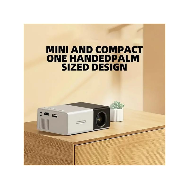 3000+ Lumen Compact HD Mini Projector - 3D-Ready, Multi-Device Compatible, 1920x1080 Full HD, Button Control, Table Mount, USB Powered, Remote Included for Home Theater and Outdoor Movie Nights