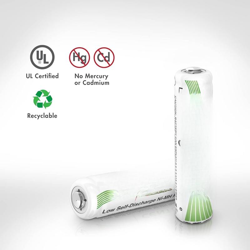 Centura AAA NIMH Rechargeable , 800mAh Low Self-Discharge Triple A , 8 Pack