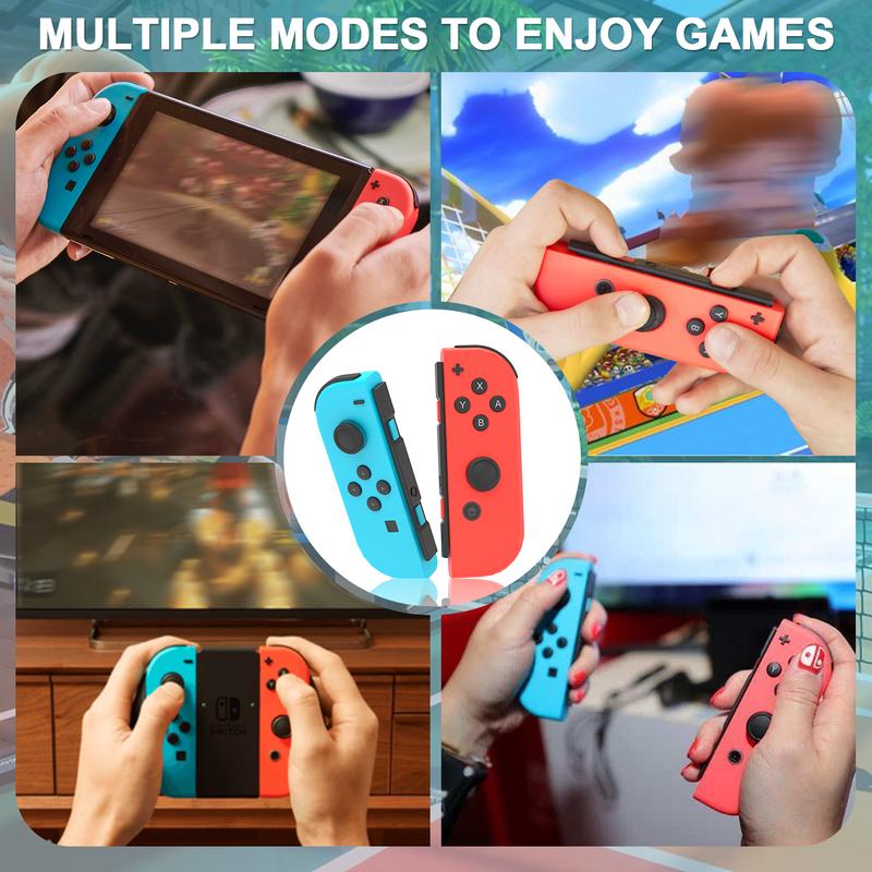 Replacement for Switch Joycons,Switch Controller,Left and Right Switch Joypad Controller Support Dual Vibration Wake-up Screenshot Motion Control,No NFC