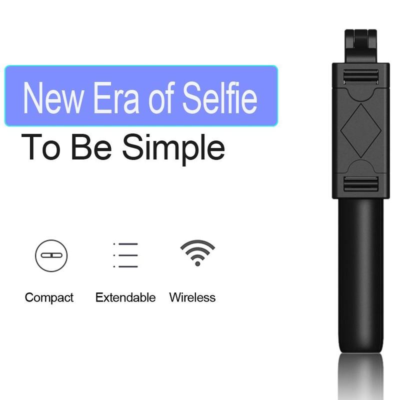 Extendable Selfie Stick with Tripod Stand, Portable Lightweight Selfie Tripod with Wireless Remote Control, Phone Accessories for iPhone, Samsung and More