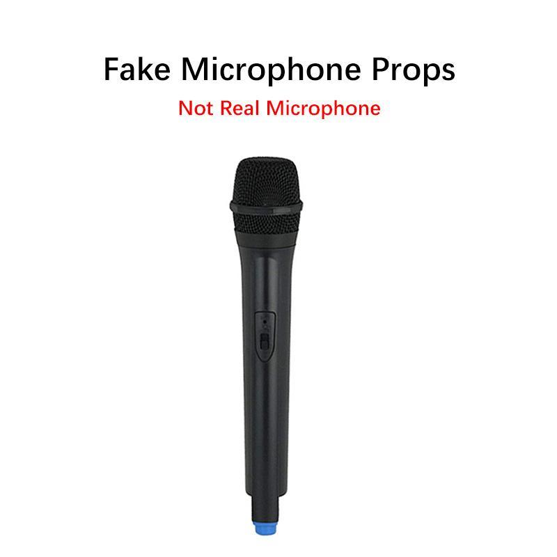 Fake Microphone Prop, 1 Count Simulation Microphone Model Toy, Practice Microphone Toy, Decoration Prop for Live, Bar, Photography, Performance