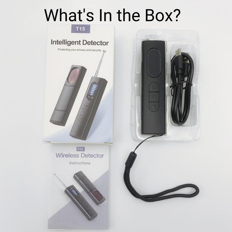 Hidden Camera Detector, 1 Box Anti Spy RF Signal Scanner, Bug Detector, Camera Detector, GPS Tracker for Travel, Hotel, Car, Bathroom, Office