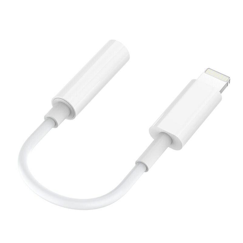 For iPhone Headphone Adapter 3.5mm Jack Aux Cord Dongle Audio Cable Connector Accessories Microphone