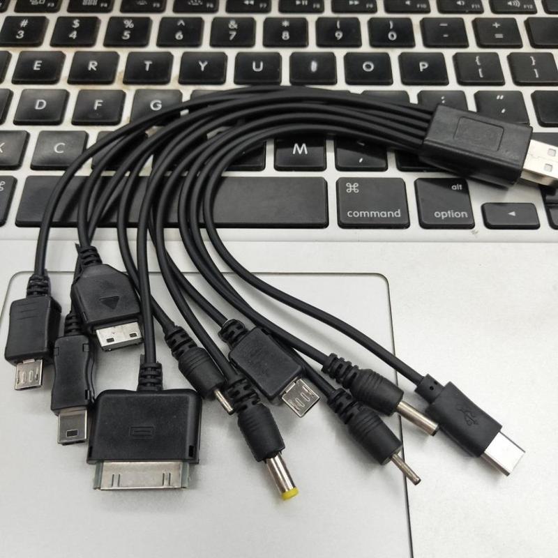 10 In 1 Data Cable, Wide Application Charger Power Supply, Portable Power Cable for Multiple Devices