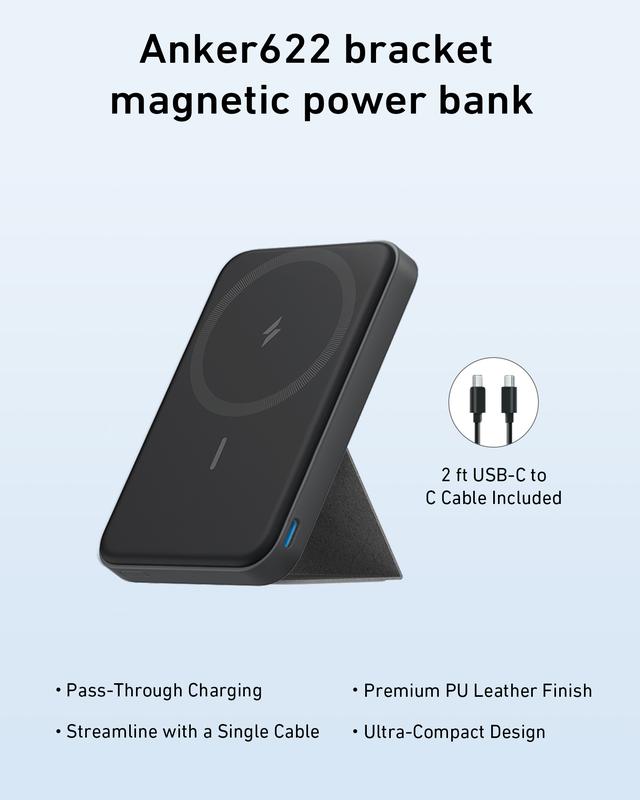 [Only for Black Friday] Anker 622 Magnetic Battery & Anker 3in1 Power Bank, 5,000mAh Portable Charger Block