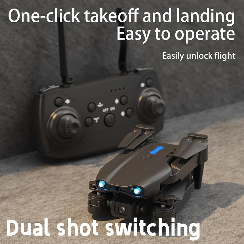 Dual Camera Drone - Foldable Quadcopter With App Control, Perfect Gift For Christmas, New Year Celebrations, Fpv Rechargeable