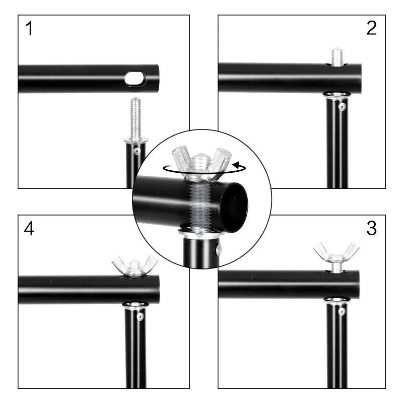 Background Stand Support System Photography Studio Backdrop Kit Holder with Carry Bag for Muslins Backdrops,Paper and Canvas