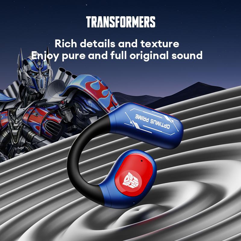 Transformers TF-T18 Bluetooth-compatible 5.4 Earphone, Fashion Open Wireless Earbuds with Built-in Microphone for Sports & Gaming, Long Battery Life Headset for Daily