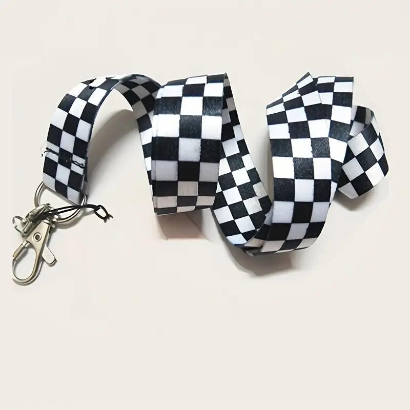 Mobile Phone Hanging Rope, Simple Styles Checkered Print Design Anti-lost Cellphone Neck Lanyard, Phone Exterior Decorative Accessories for Daily Use