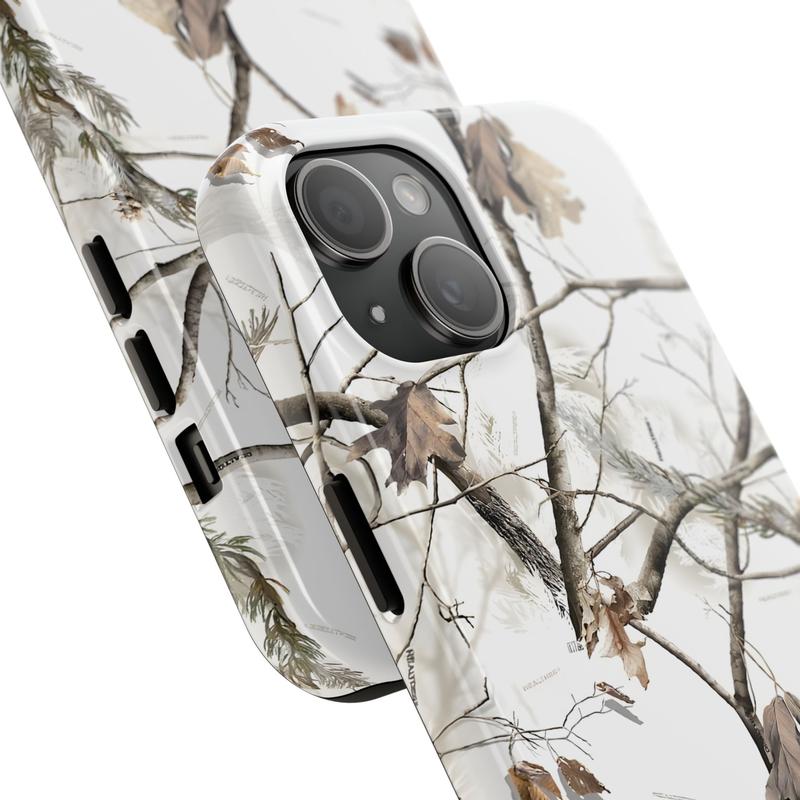 Real Tree White Camo iPhone Case, Camo iPhone Case, Outdoors camo iPhone case