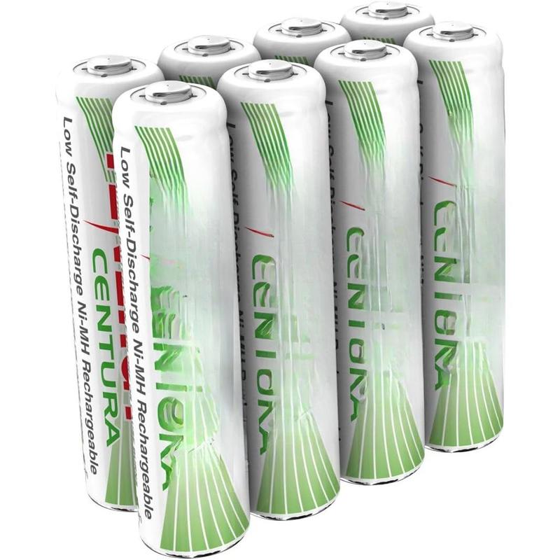 Centura AAA NIMH Rechargeable , 800mAh Low Self-Discharge Triple A , 8 Pack