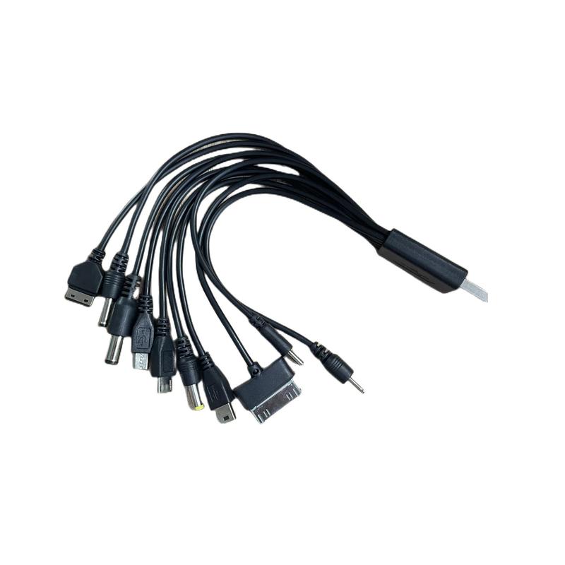 10 In 1 Data Cable, Wide Application Charger Power Supply, Portable Power Cable for Multiple Devices