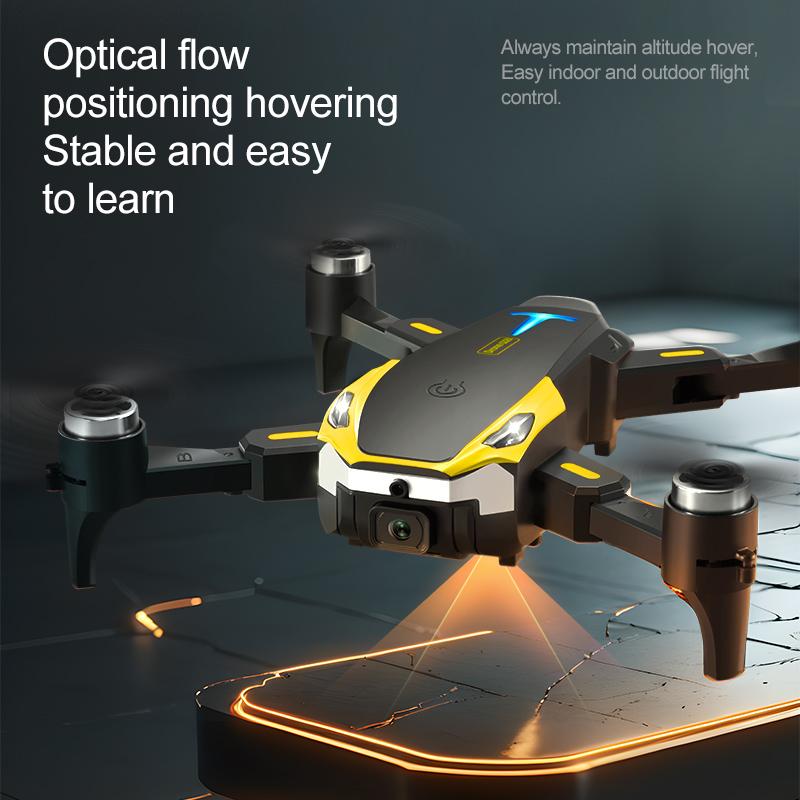 M8 Brushless Motor Aerial Photography Drone with 2 Cameras - HD FPV, Altitude Hold, 90° Adjustable Lens, 360° Flip, Toy Gift for Kids, Adults and Beginners - Includes Carrying Case, 2 Batteries - Folding, Accessories