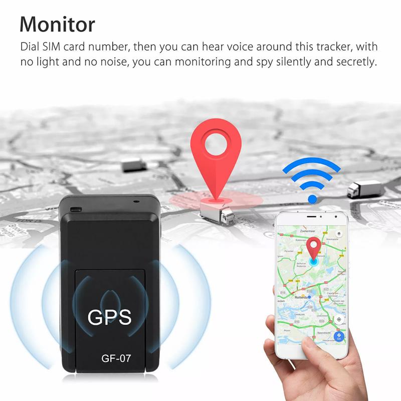 Magnetic GF07 Mini GPS Real Time Car Locator Tracker GSM GPRS Tracking Device Map Monitoring Plastic Sim Usb rearviewcam car gps