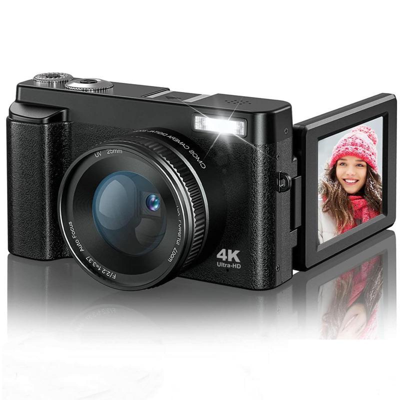 Dual Electric Edition Black Friday  DC101 4K Ultra HD Digital Camera,16x Digital Zoom,48MP Digital Camera 1080P 4K volgging camera,Christmas Gift Portable Camcorder Vintage 4K