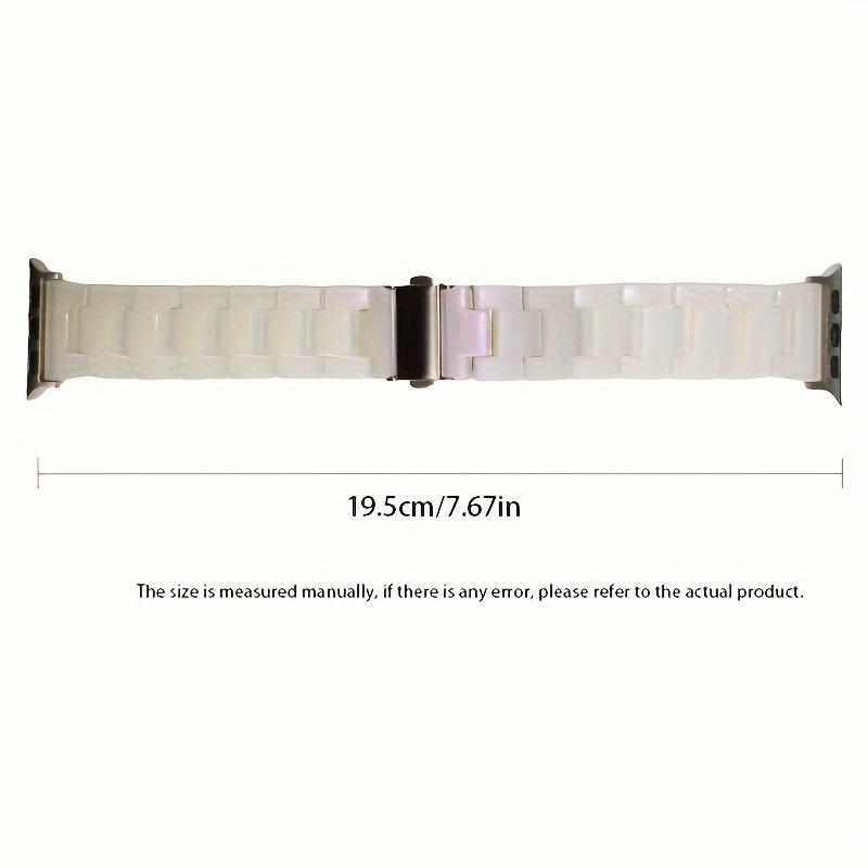 Resin Watch Band, Lightweight Waterproof Watch Band for Women & Men, Wearable Accessories Compatible with Apple Watch Series