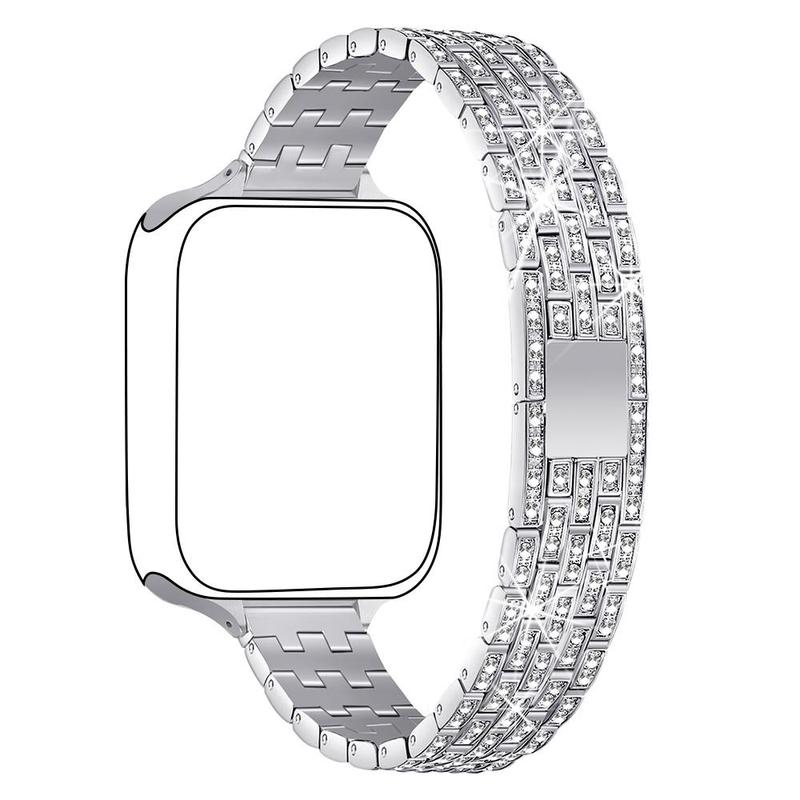 Rhinestone Decor Watch Band (Band Only), 1 Count Watch Replacement Watch Band, Fashion Sports Watch Band for Apple Watch Series 9 8 7 6 5 4 3 2 1