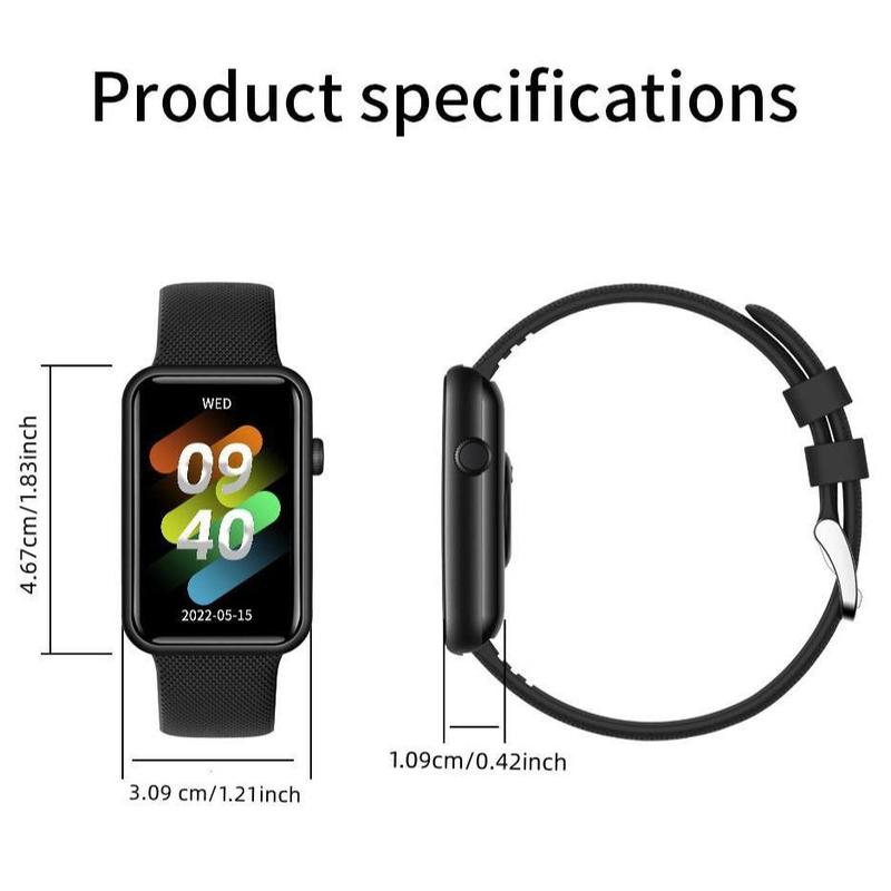 1.57 Inch Fitness Smart Watch, Full Touch Screen Watch With Heart Rate Monitoring, Square Fashion Watch For Sports Daily Life