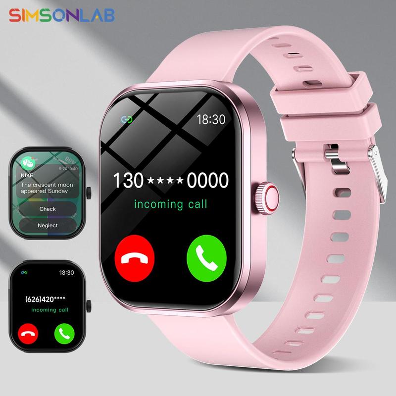 Multifunctional Smart Watch, Fashion Digital Watch with BT, Sports Watch with Time Display, Music Control, Compatible with Android & IOS, Gift