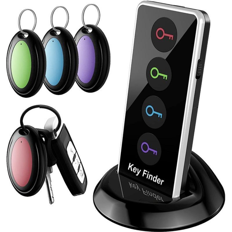 Key Finder, 1 Set Key Finder with 4 Counts Signal Receiver, Party Gift for Elder, Party Favors for Longer, Party Supplies, 2 Aaa Batteries Required