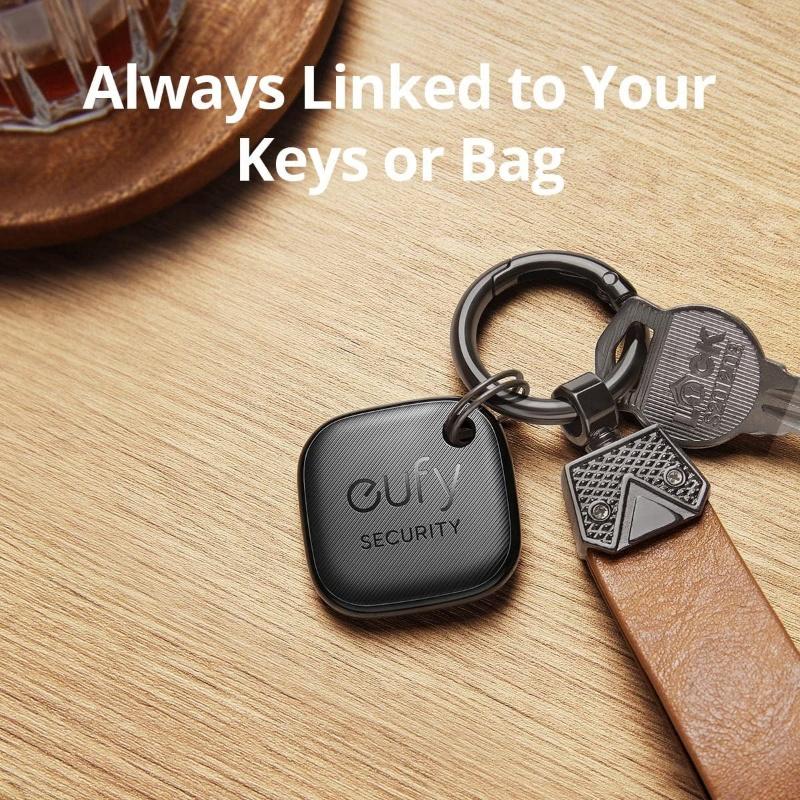 eufy Security by Anker Smart Tracker Link, Android not Supported, Works with Apple Find My (iOS only), Key Finder, Bluetooth Tracker for Earbuds and Luggage, Phone Finder, Water Resistant Button Device