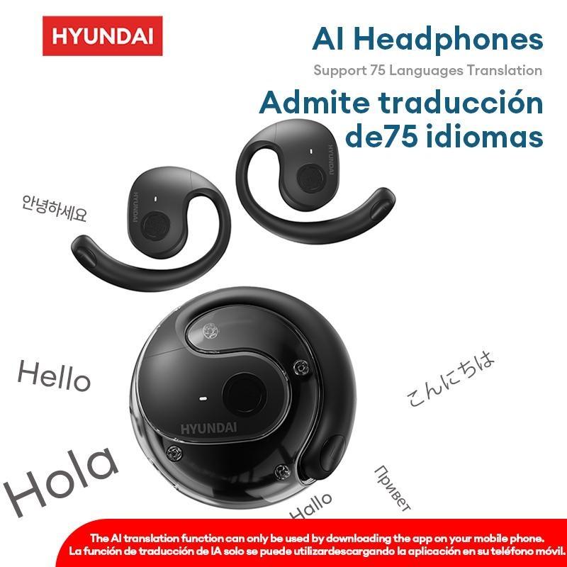 Hyundai HY-T26 Pro OWS Wireless Bluetooth Headphones  Support 75 Languages Bluetooth Translation And Playing Music And Phone Call Bluetooth Earbuds bluetooth  earphones