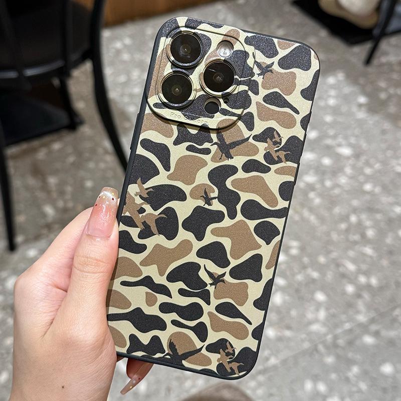 Camouflage Pattern Phone Case, Decorative Phone Protector Cover, Phone Accessories Compatible with iPhone 16 15 14 13 12 Pro Max