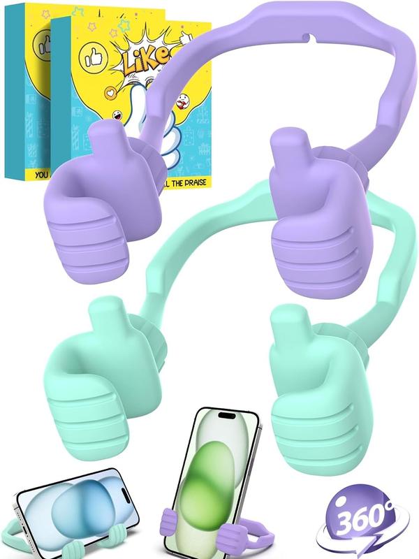 Stocking Stuffers for Teens Girls Adults Women Gifts for Christmas Cell Phone Stand: Adjustable Lazy Thumbs Up Phone Holder for Teenagers Boys Kids