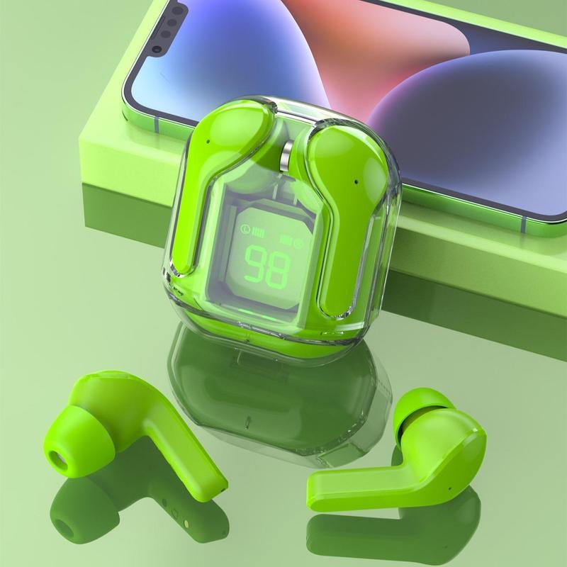 BUY 1 GET 1 FREE！Transparent Spacepod TWS Earbuds: Wireless Stereo, Touch Control, Low Latency, and Battery Life Display - Suitable for Gaming, Workouts, and Casual Use tiktok shop ace fast