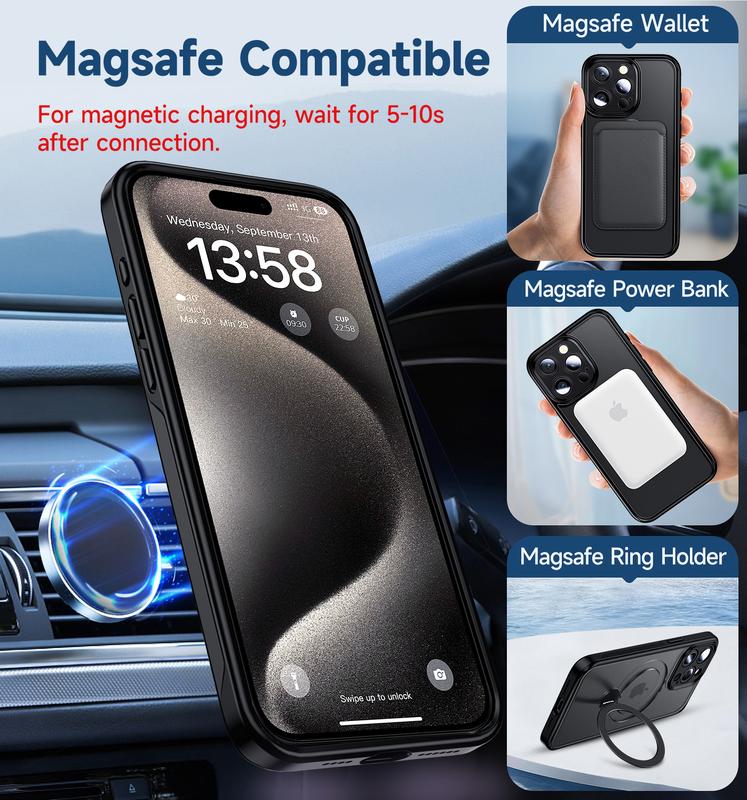 MAGIC JOHN 360° Invisible Magnetic Stand Phone Case Black Friday