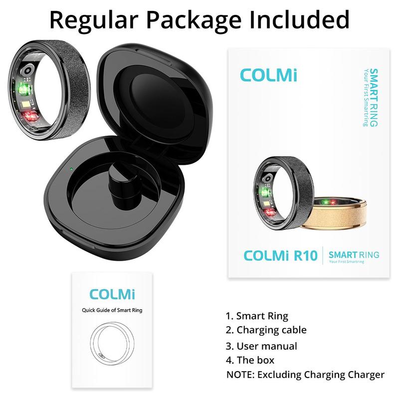 COLMI Smart Ring, 1 Set Multifunctional Smart Ring with Multi-Sport Mode, Easy to Wear, Waterproof Fitness Tracker Ring for Men & Women