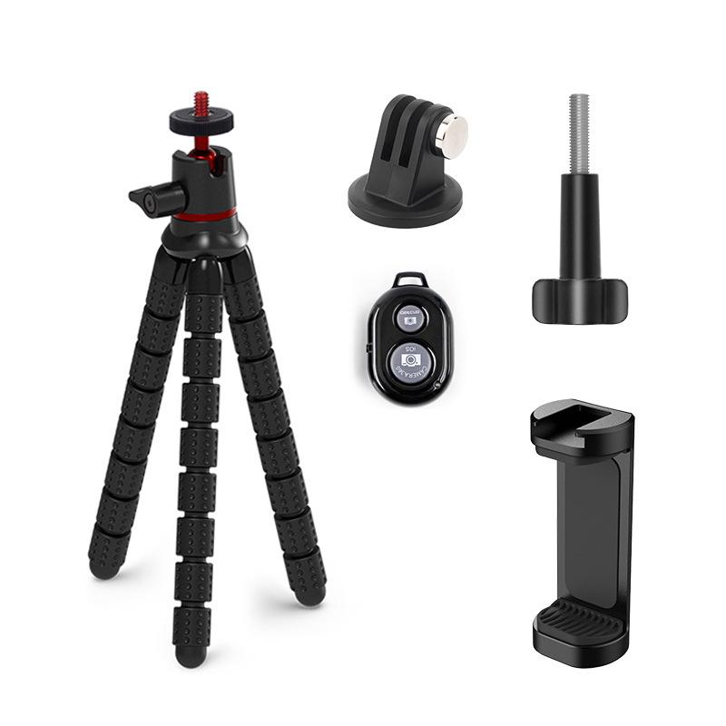 〖Black Friday〗UGIFT Tripod for iPhone - 3 in 1 Flexible Phone Tripod with Wireless Remote - iPhone Tripod Stand for Video Recording Vlogging Selfie Compatible with iPhone Samsung Go Pro, Digital Camera Cellphone Smartphone