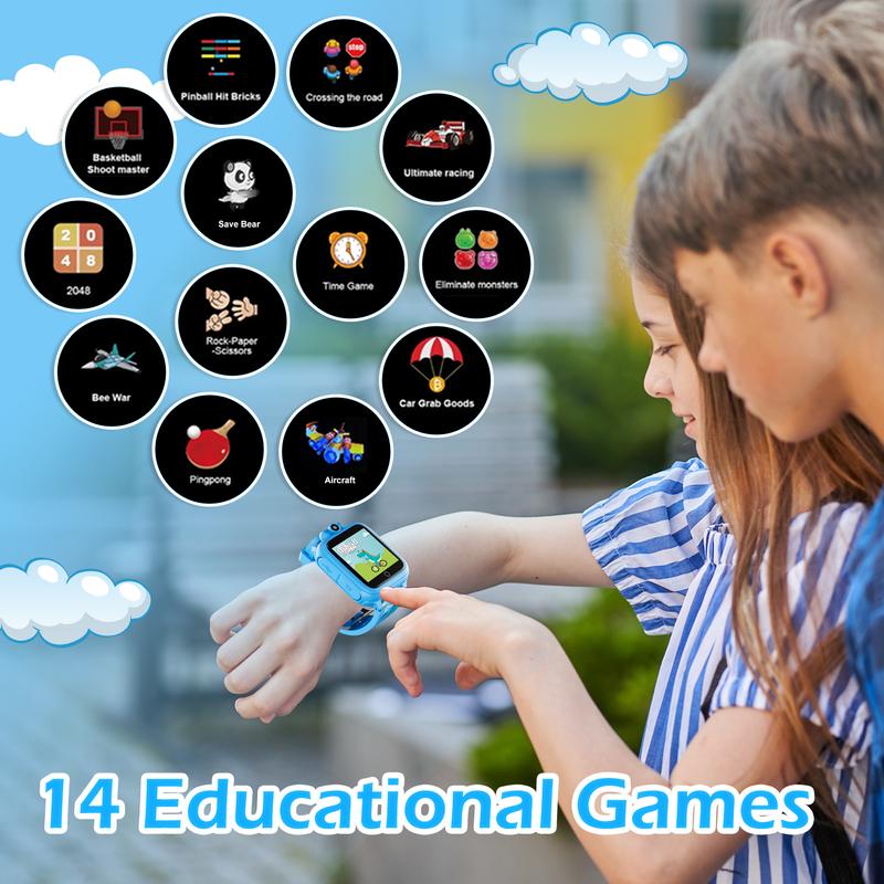 Contixo Smart Watch for Kids – Ages 4-12, Educational Games, Camera, Video, Music, Voice Recorder, Calculator & More Silicone Wearable