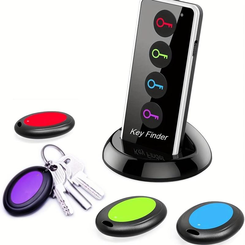 Key Finder, Wireless RFID Locator Key Finder With 4 Receiver & LED Flashlight Function