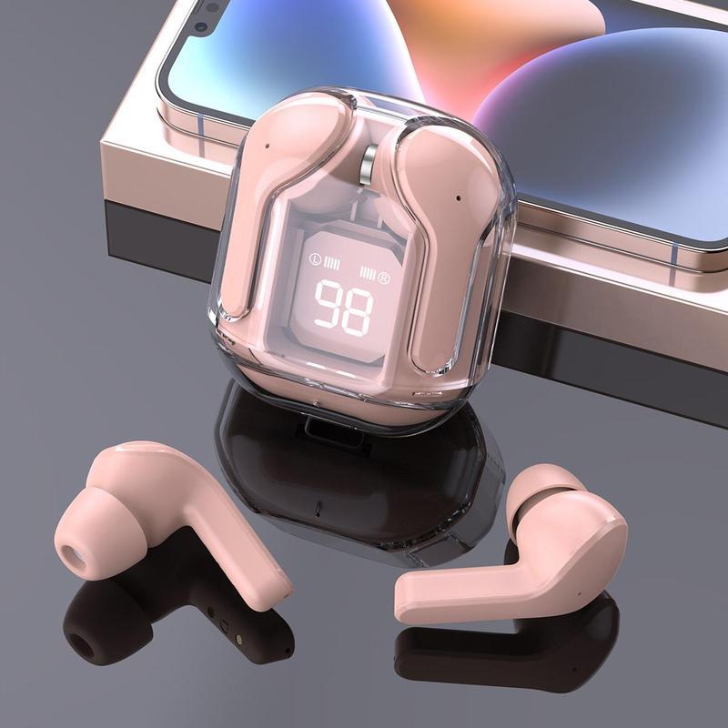 BUY 1 GET 1 FREE！Transparent Spacepod TWS Earbuds: Wireless Stereo, Touch Control, Low Latency, and Battery Life Display - Suitable for Gaming, Workouts, and Casual Use tiktok shop ace fast