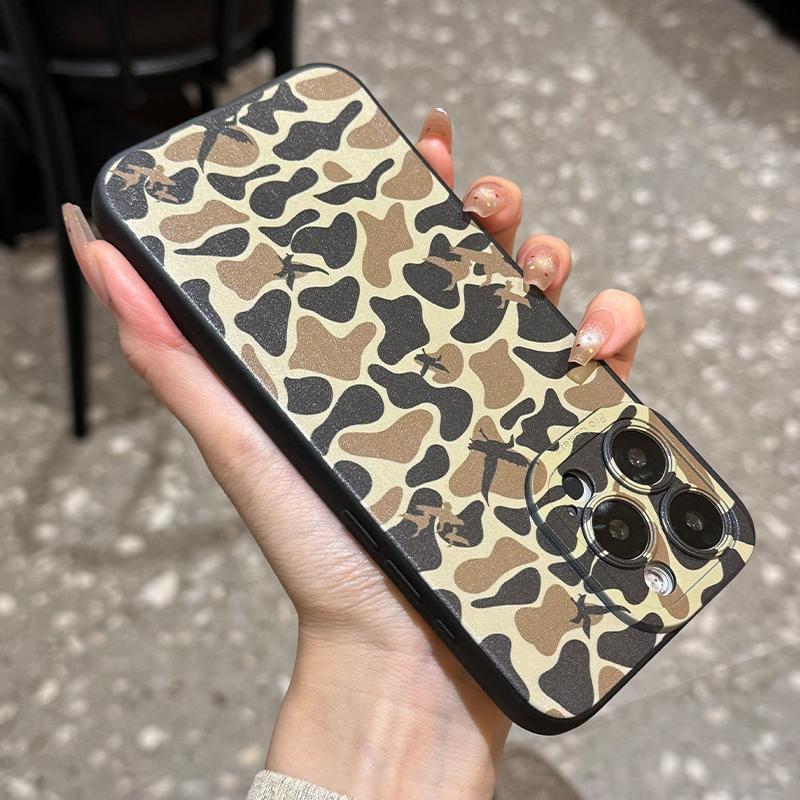 Camouflage Pattern Phone Case, Decorative Phone Protector Cover, Phone Accessories Compatible with iPhone 16 15 14 13 12 Pro Max