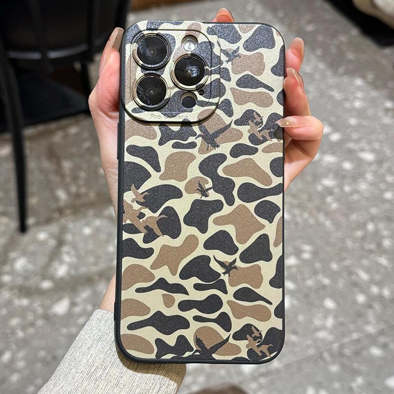 Camouflage Pattern Phone Case, Decorative Phone Protector Cover, Phone Accessories Compatible with iPhone 16 15 14 13 12 Pro Max