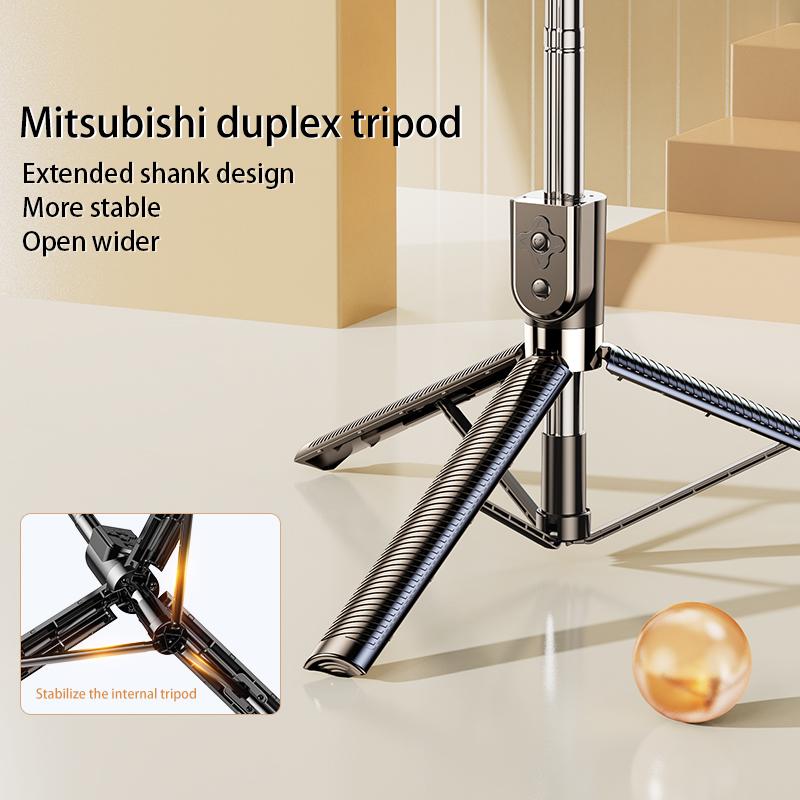 1.8m remote control selfie stick tripod, mobile phone holder, tablet holder, mobile phone accessories, suitable for Apple 15 14 13, Samsung Smartphone