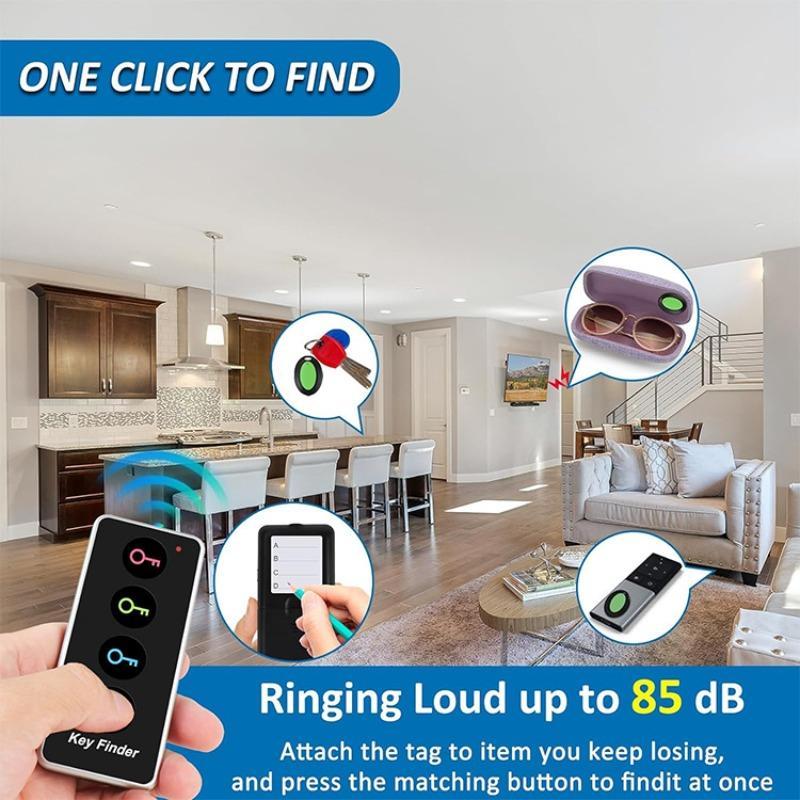 Key Finder, 1 Set Key Finder with 4 Counts Signal Receiver, Party Gift for Elder, Party Favors for Longer, Party Supplies, 2 Aaa Batteries Required