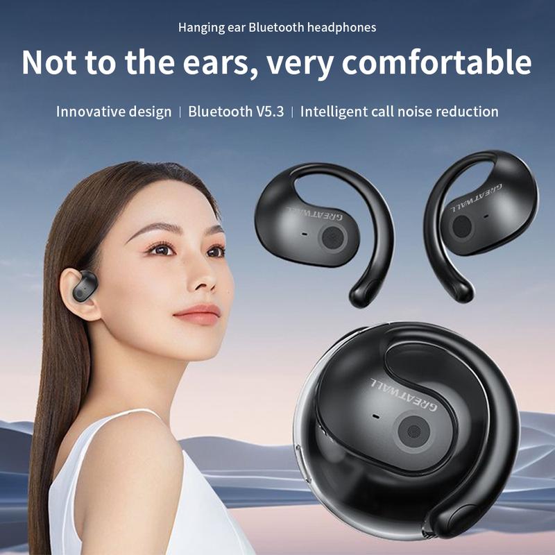 GreatWall Q10 OWS Wireless Bluetooth Earbuds with Real-Time Translation in 148 Languages, Music Playback, Hands-Free Calls, and Meeting Summary Features