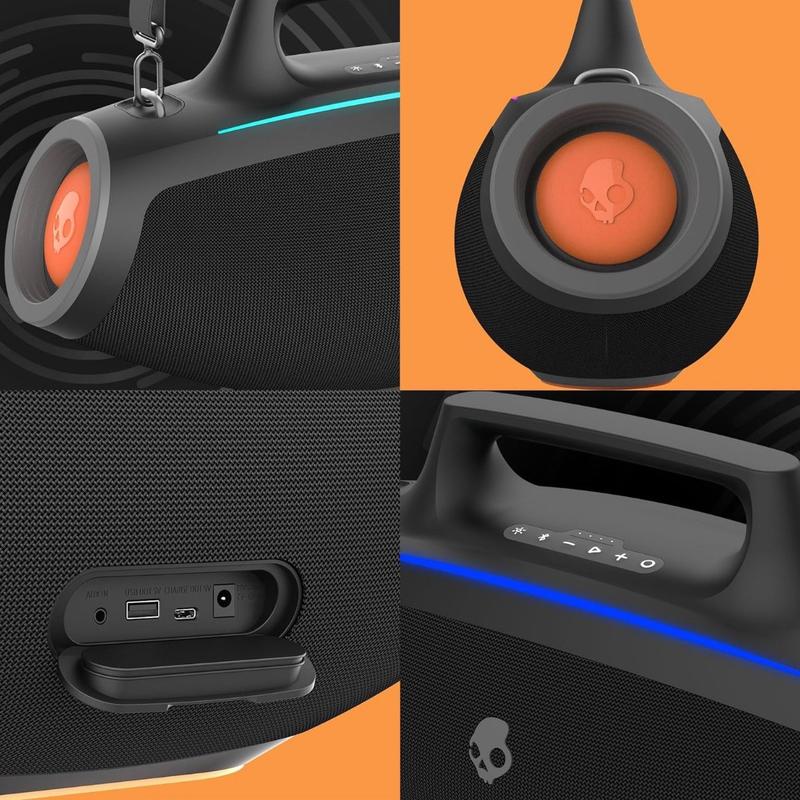 Skullcandy Bluetooth speaker water resistant, portable!! Charging Durable Handle Audio Boombox Usb Wireless